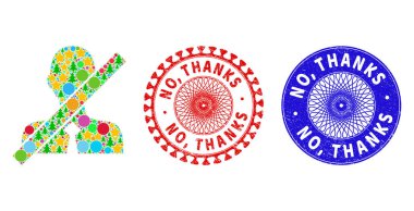 Hayır, desenli Mühürler ve Noel Sembolleri Kapalı Tezgahtar Kolajı sağ olsun.