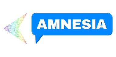 Gökkuşağı Örgü Gradyan Oku Sol Simge ve Hafıza Kaybı Konuşma Kabarcığı Gölge ile