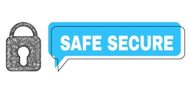 Yanlış Yerleştirilmiş Güvenli Konuşma Kabarcığı ve Ağ Kilitli Simge