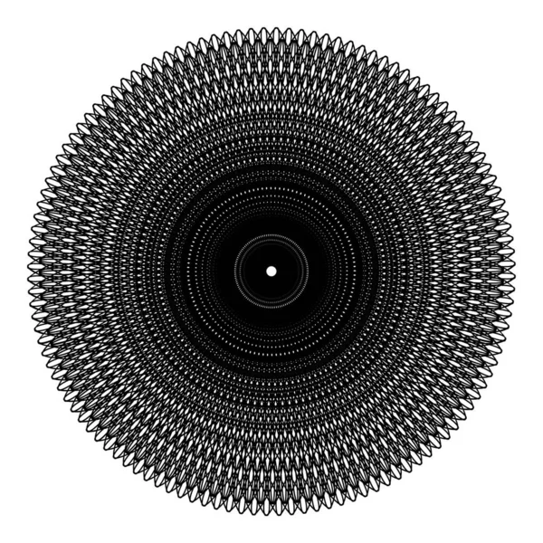 Circle Geometric Abstraction Flat Graphics Εικόνα — Διανυσματικό Αρχείο