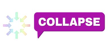 Spektrum Ağ Gradyanı Yıkım Okları Simgesi ve Gölge ile Konuşma Çerçevesi