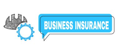 Değiştirilmiş İş Sigortası Konuşma Çerçevesi ve Net Geliştirme Hardhat Simgesi