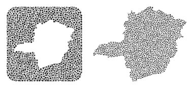 Minas Gerais Durumu Haritası - Delikli Noktalı Kolaj