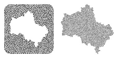 Moskova Haritası - Delikli Noktalı Kolaj