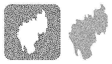 Tripura Durumu Haritası - Çıkarılmış Boşluklu Nokta Kolajı