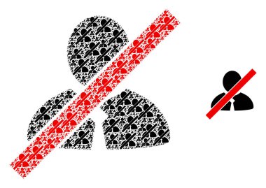 Kara Liste Katip Özyineleme Simgesi Kolajı