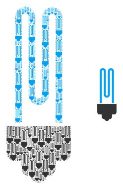 Floresan Ampul Özyinelemeli Simge Bileşimi