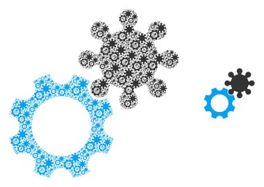 Dişliler Özyinelemeli Simge Mozaiği