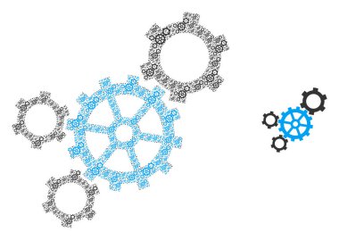 Mekanizma Özyinelemeli Simge Kolajı