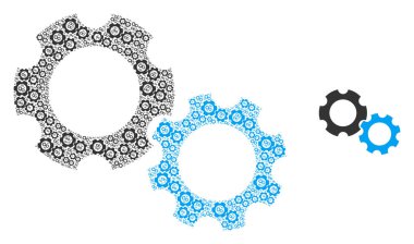 Vites Özyineleme Simgesi Kolajı