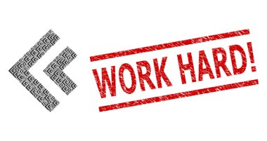 Shift Sol Ögelerin Özyinelemeli Sola Taşı ve Çizilmiş Çalışma Sıkı Uyarı Mührü