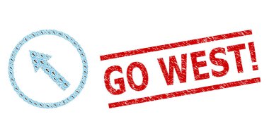 Yukarı-Sol Yuvarlak Ok Özyinelemeli Yuvarlak Ok Ögeleri ve Sıkıntı Batıya Git Ünlem Mührü