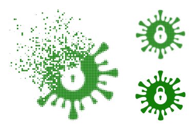 Hasarlı ve Yarım Tonlu Enfeksiyon Kilitleme Kabartması