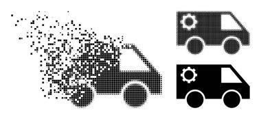 Kırık ve Yarım Dot Servis Aracı Simgesi