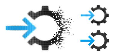 Kaybolan ve Yarım Tonlu Dişli İşçi Bütünleşmesi Sembolü