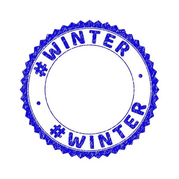 Штемпель WINTER Textured Round Rosette — стоковый вектор