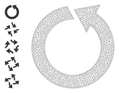 Web Ağ Döndürme Ccw Simgesi Basit Resim Grafikleri ile