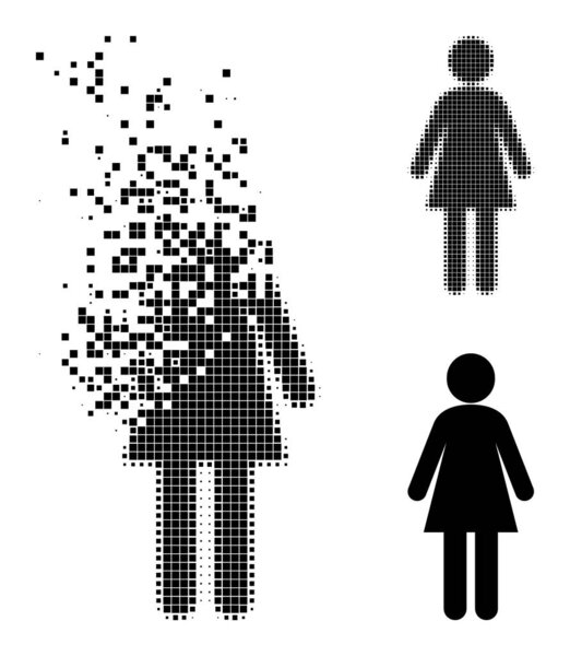 Растворенная и полуобнаженная женщина