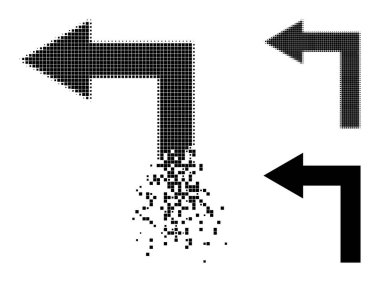 Parçalanmış ve Yarıtonlu Noktalı Sola Dön