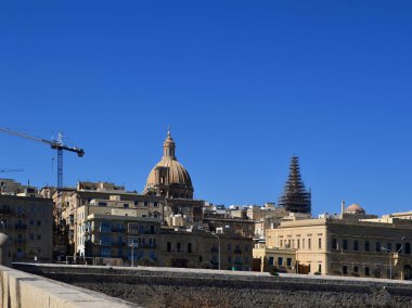 Malta 'nın başkenti Valletta' daki tarihi katedral