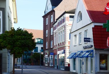 Cuxhaven, Aşağı Saksonya 'da Sokak Sahnesi