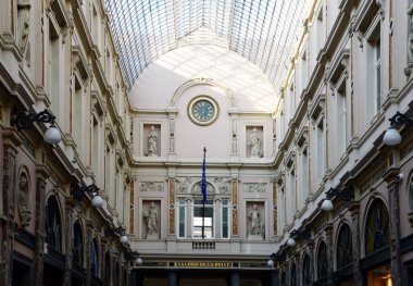 Belçika 'nın başkenti Brüksel' deki Tarihi Galeri