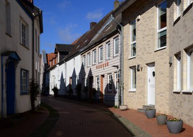 Eckernfotte 'un eski kasabasındaki tarihi binalar, Holstein - Holstein