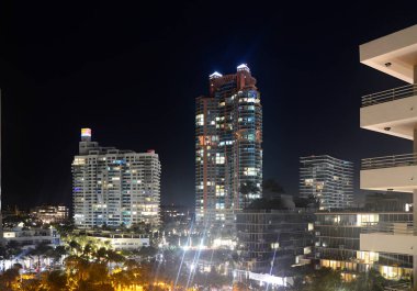 Miami South Beach, Florida 'da Gece Sahnesi