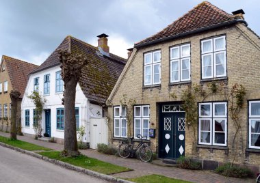 Schleswig-Holstein Eski Arnis Kasabası 'ndaki Tarihi Binalar