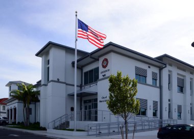 Meksika Körfezi, Florida 'daki Marco Adası' ndaki itfaiye istasyonunda.