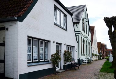 Schleswig-Holstein Eski Arnis Kasabası 'ndaki Tarihi Binalar