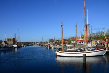 Eckernfoette kasabasındaki Baltık Denizi Limanı, Holstein - Holstein