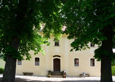 Thüringen, Village Tiefurt 'taki Tarihi Kale