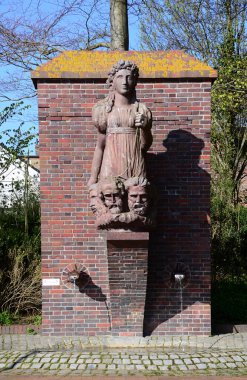 Eckernfoette 'deki Park' ta Heykel, Holstein - Holstein