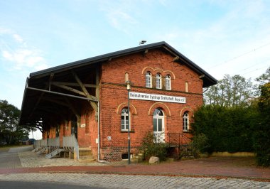 Eystrup, Aşağı Saksonya 'daki Demiryolu İstasyonundaki Tarihi Depo