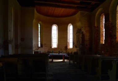 Tarihsel Manastırdaki Kilise Dambeck, Saksonya - Anhalt