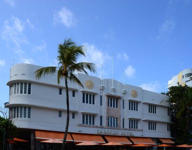 Miami South Beach, Florida 'daki Tarihi Sanat Deko Binaları