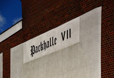 Bremerhaven, Almanya 'nın Balıkçılık Limanı' ndaki Tarihi Depo.