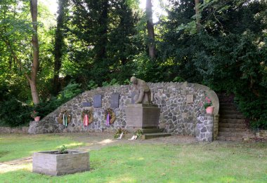 War Memorial at the Church in the Village Hoheneggelsen, Lower Saxony