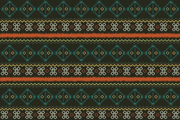 Geometrik etnik model kusursuz. Renkli doğulu kompozisyon. Duvar kağıdı, arkaplan, kumaş, perde, halı, giysi, batik için tasarım.