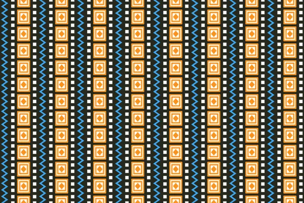 Geometrik etnik model kusursuz. Renkli doğulu kompozisyon. Duvar kağıdı, arkaplan, kumaş, perde, halı, giysi, batik için tasarım.