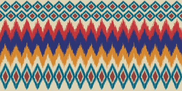 Geometric Ethnic Pattern Seamless Color Oriental Composition Vector Illustration Design — Stock Vector