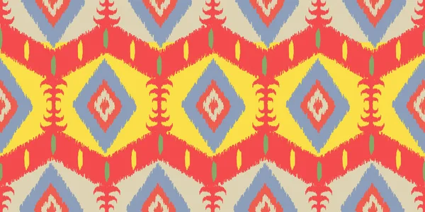 Motif Ethnique Géométrique Sans Couture Composition Orientale Couleur Illustration Vectorielle — Image vectorielle