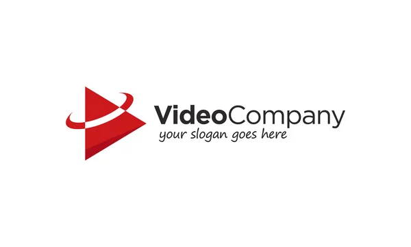 Vidéos visuelles symbole stock logo illustration — Image vectorielle