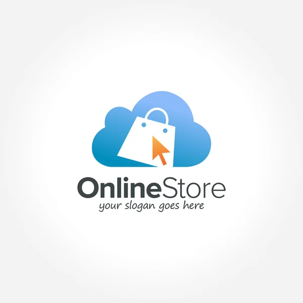 Online alışveriş Logo illüstrasyon