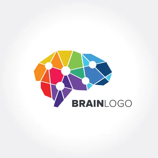 Ilustracja Logo wektor mózgu — Wektor stockowy
