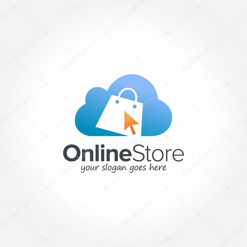 Online Shopping Logo illustration