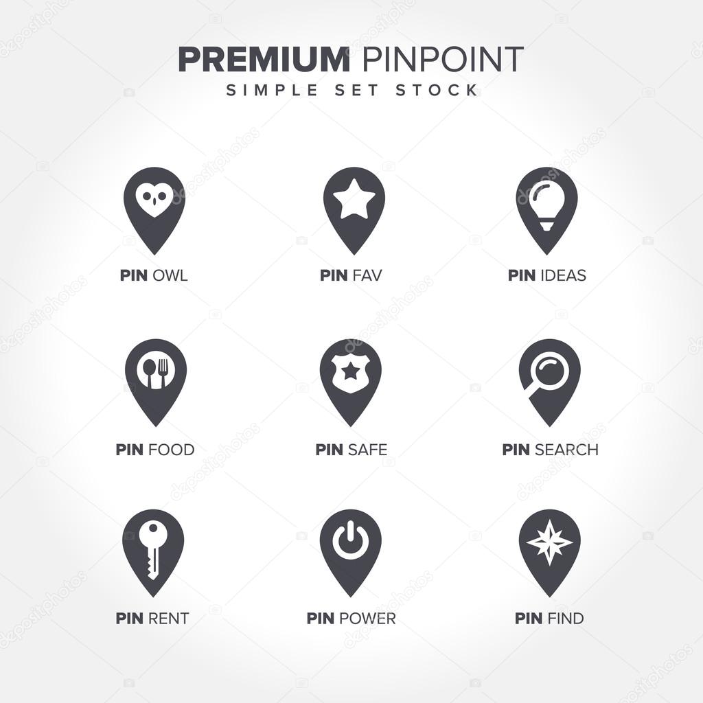 Premium Map Pinpoint Set Best Stock Illustration Stock Vector Image by ©SriRejeki 101511492