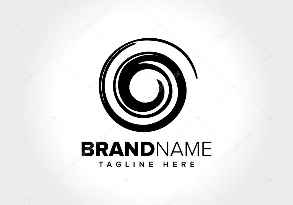 A unique hand drawn spiral and natural aspect for meditation, spa, relaxation business