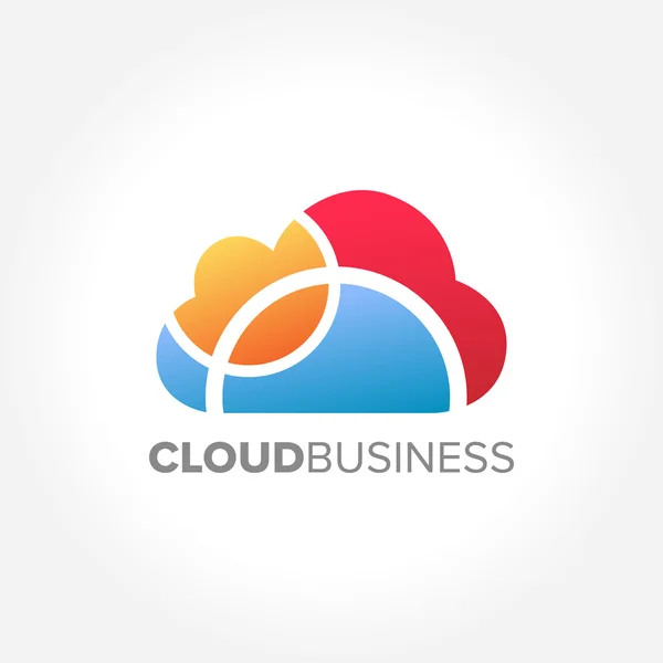 Online Cloud Technology — Stock Vector